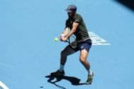 Viktor Durasovic at the 2020 ATP Cup.